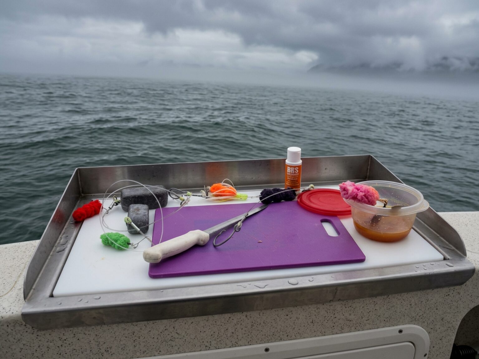 Order at the hook setup for SE Alaska halibut fishing